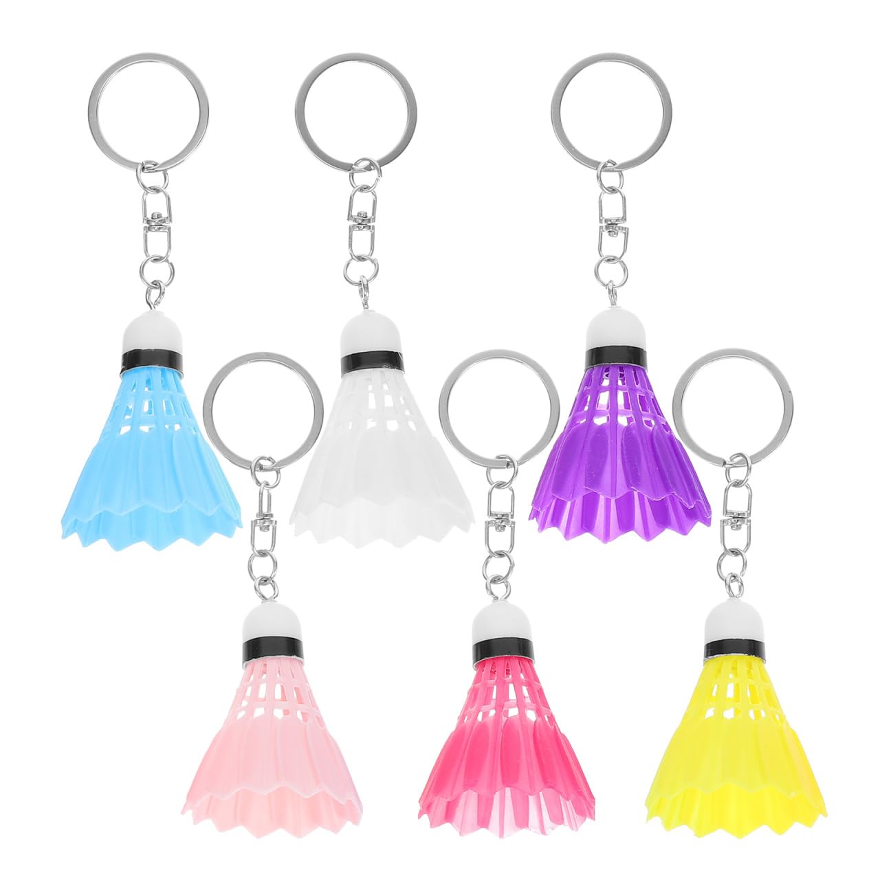 [DEARMAMY] 12-Piece Miniature Badminton Keychain Decorations, Mini Backpack Keychains, Backpack Decorations, Wallet, Sports