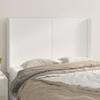 VidaXL Headboard with Ears White 147x16x118-128 Cm Faux Leather3119391