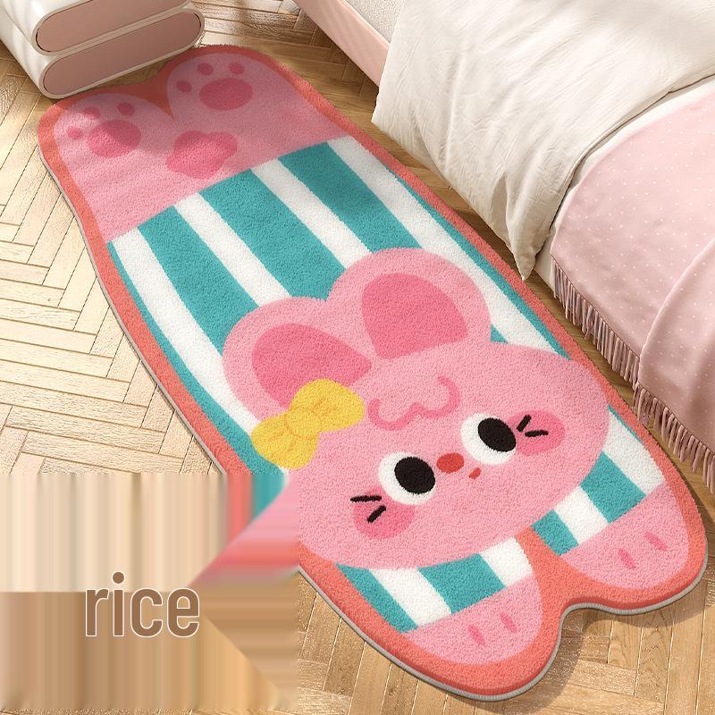 

Плюшевый коврик для собаки, не требующий особого ухода: Грязеотталкивающий прикроватный коврик из искусственного кашемира 40x80cm