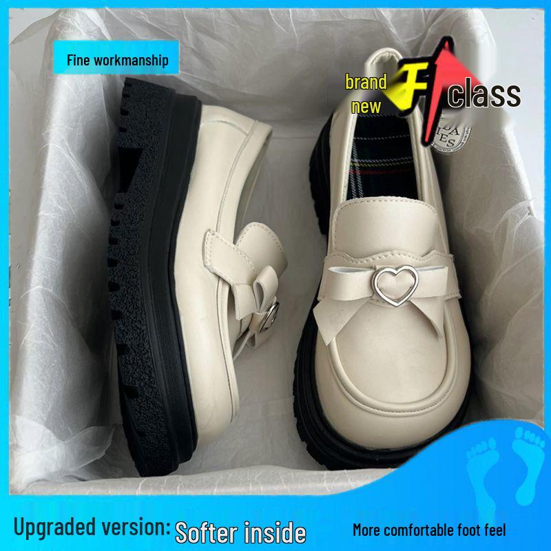 

Японские туфли-лоферы слипоны из кожи с бантом в стиле ретро преппи для женщин - Идеально для лета и сочетания с юбкой 35