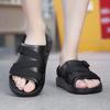 Sandals Soft Men Comfortable Non-Slip Men Shoes High Quality Beach Sandals Mens Gladiator Sandals Summer Casual Flat Shoes Black