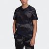 Adidas Originals Camouflage Full Print Short Sleeve T-Shirt Men Tops Navy H13493