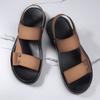 Fashion Stylish Dual-Purpose Men's Leather Slippers Non-Slip Outdoor Beach Shoes Best Seller Male Sandals Quick Dry Wading Aqua Shoes
