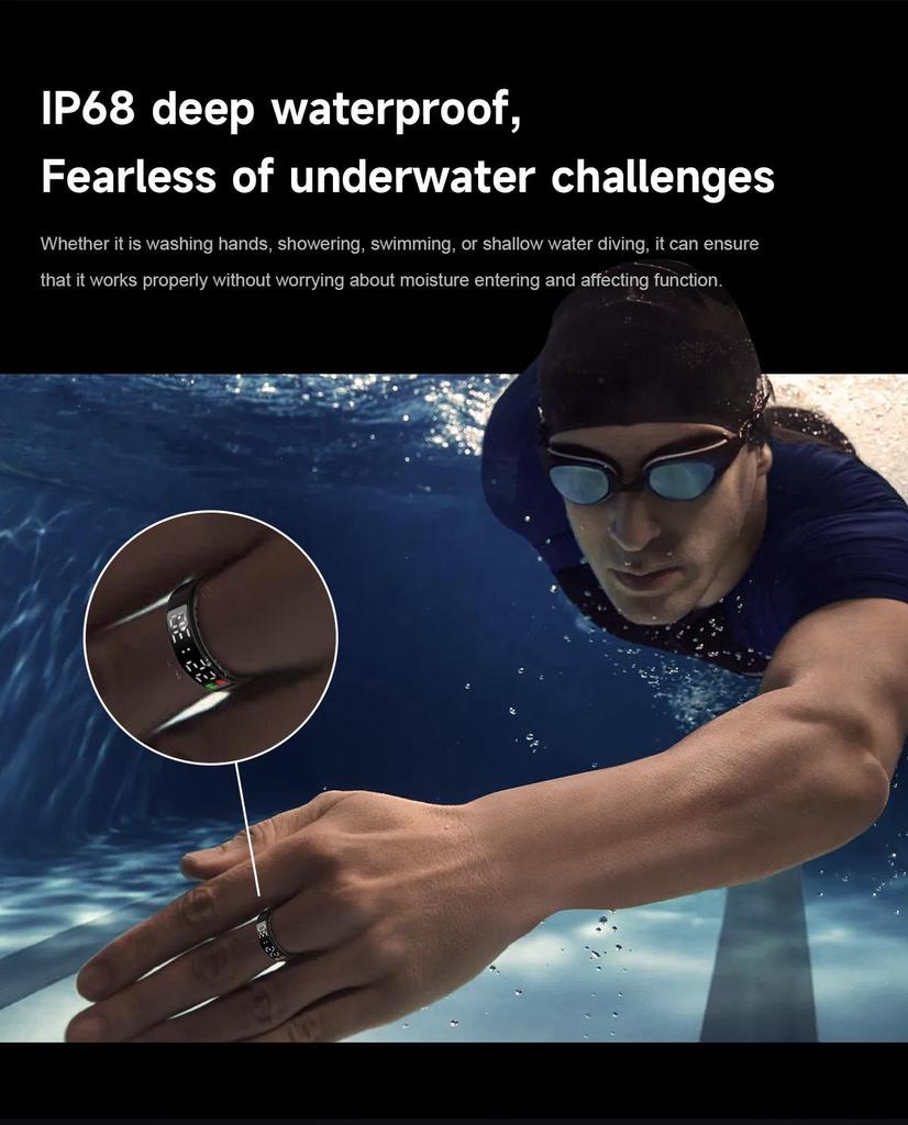 Smart Ring - Heart Rate, Blood Oxygen, Exercise & Sleep Monitor