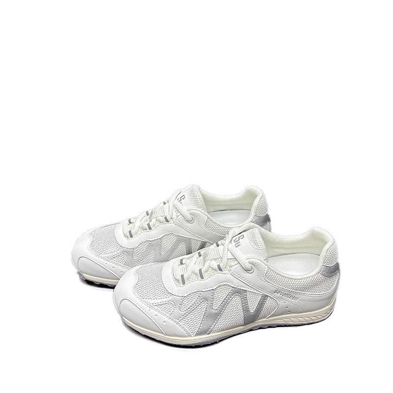 Mesh little white shoes women's summer new thick-soled, light, comfortable and breathable casual sports shoes women
