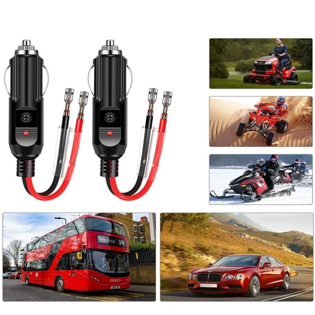 LUYING Car Cigarette Lighter /24V Cigarette Lighter with Lead for Cigarette Plug and Wiring