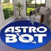 Tappeto Rotondo ASTRO BOT, Tappeto per Soggiorno Camera da Letto Divano Sala Giochi Decorazione, Tappetino Antiscivolo