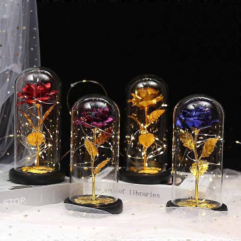 Timeless Beauty & Sentimental Gift: Eternal Rose with Animal Charm in a Sparkling Dome