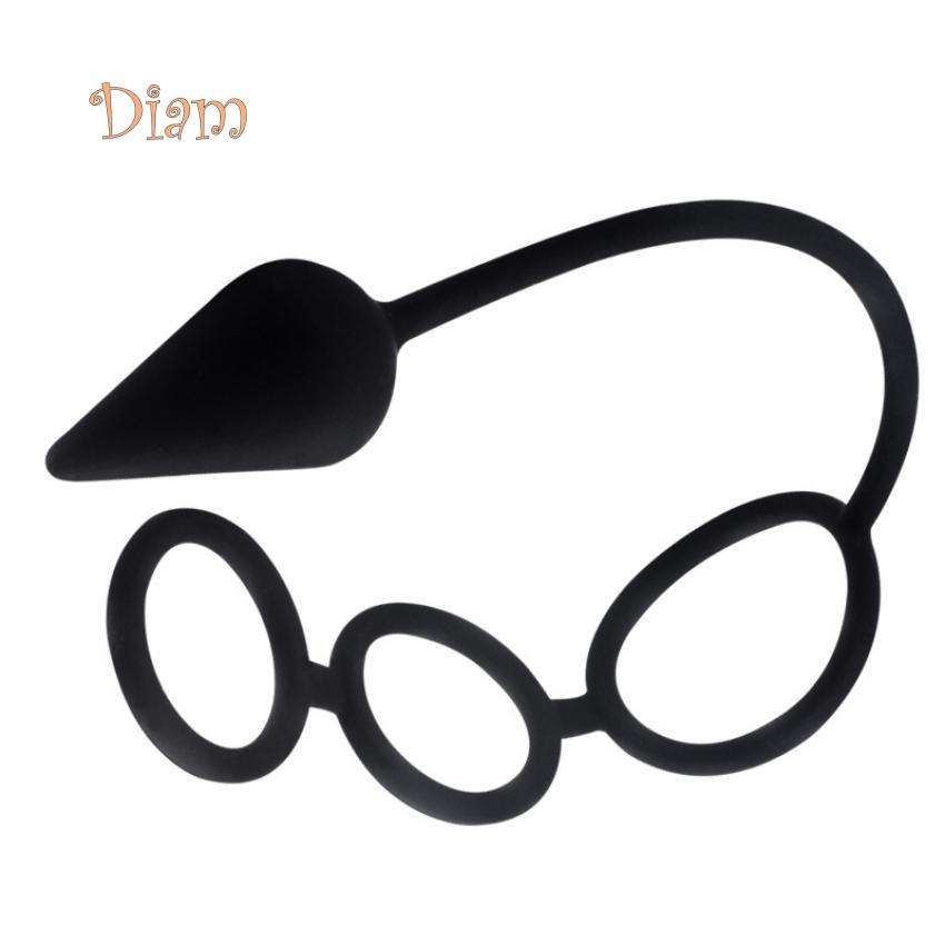 LOL Männer Zeitverzögerung Drei Ring Schwanz Penis Lock Anal Butt Plug Prostata Massager Sex Spielzeug