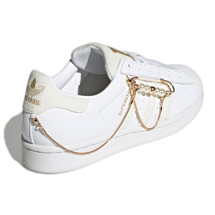 Adidas Originals Superstar Low Top Sneakers Women Sneakers Han-Jade-White GZ3386