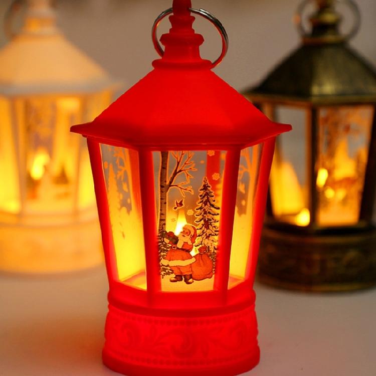 Christmas Lantern LED Lighted Holiday Hanging Home Decorations Family Gift