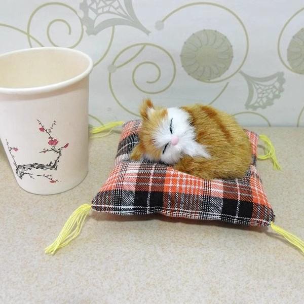 Realistic Cat Plush Figurine Photography Prop