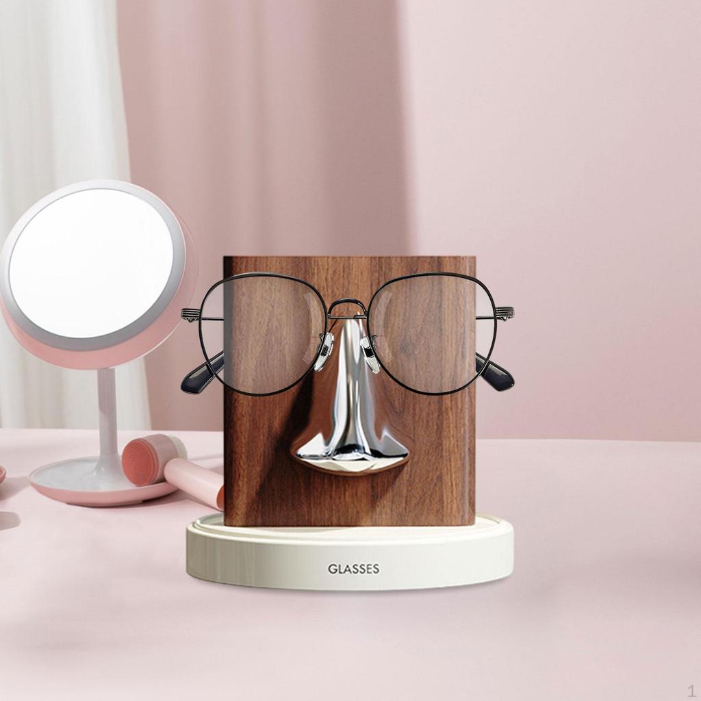 Držák na brýle ve tvaru lidského nosu Kreativní stojan na uložení brýlí a slunečních brýlí Dekorativní dárek pro přátele