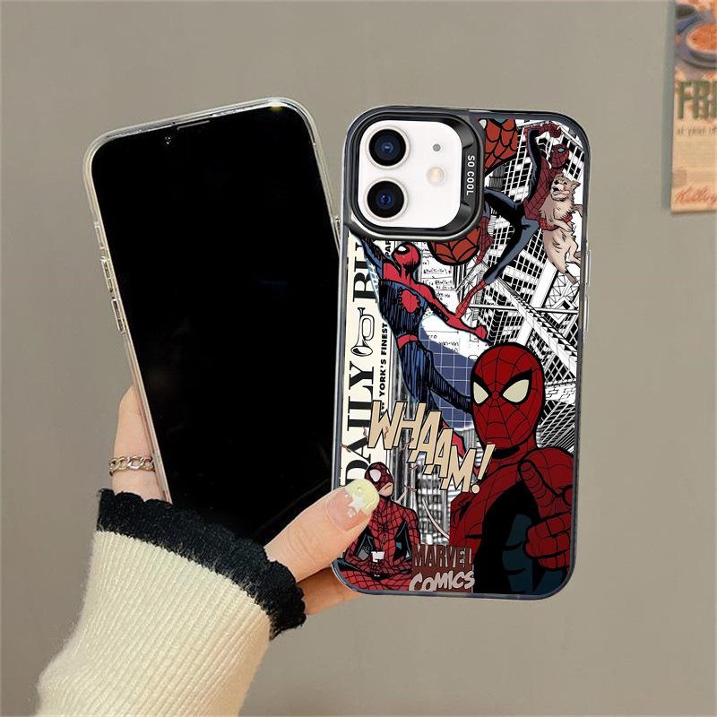 New Anime Spider-Man iPhone 17 Pro Max Case - Silver IMD, Trendy 16 Design, Protective
