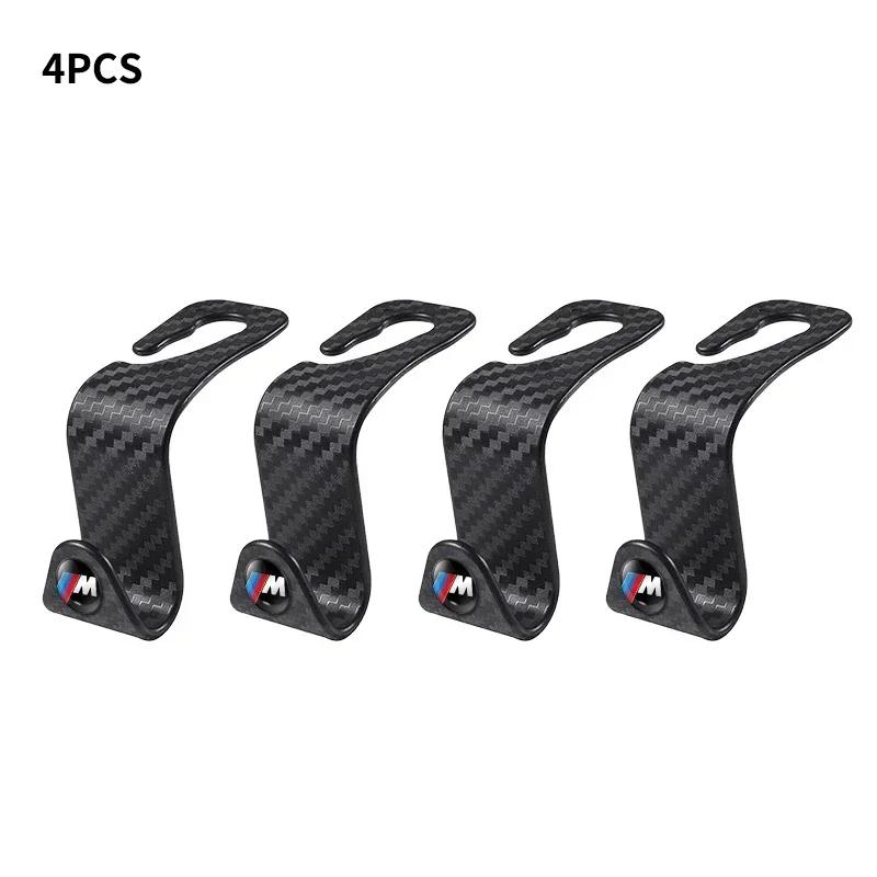 1/2/4PCs Car Seat Headrest Hooks Storage Hanger For BMW E34 E46 E39 E38 E90 E60 E36 F30 F30 F10 E92 E38 E91 M3 M5