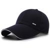 Spring and Autumn New Baseball Cap Shade Sunscreen Men's Cap Canvas Extended Brim Cotton Polyester