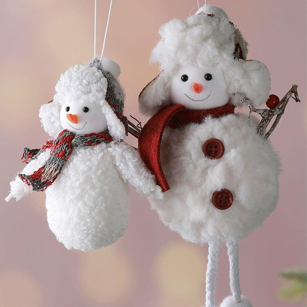 Cute Christmas Snowman Pendant Soft Christmas Tree Decorations  Home Xmas Decoration