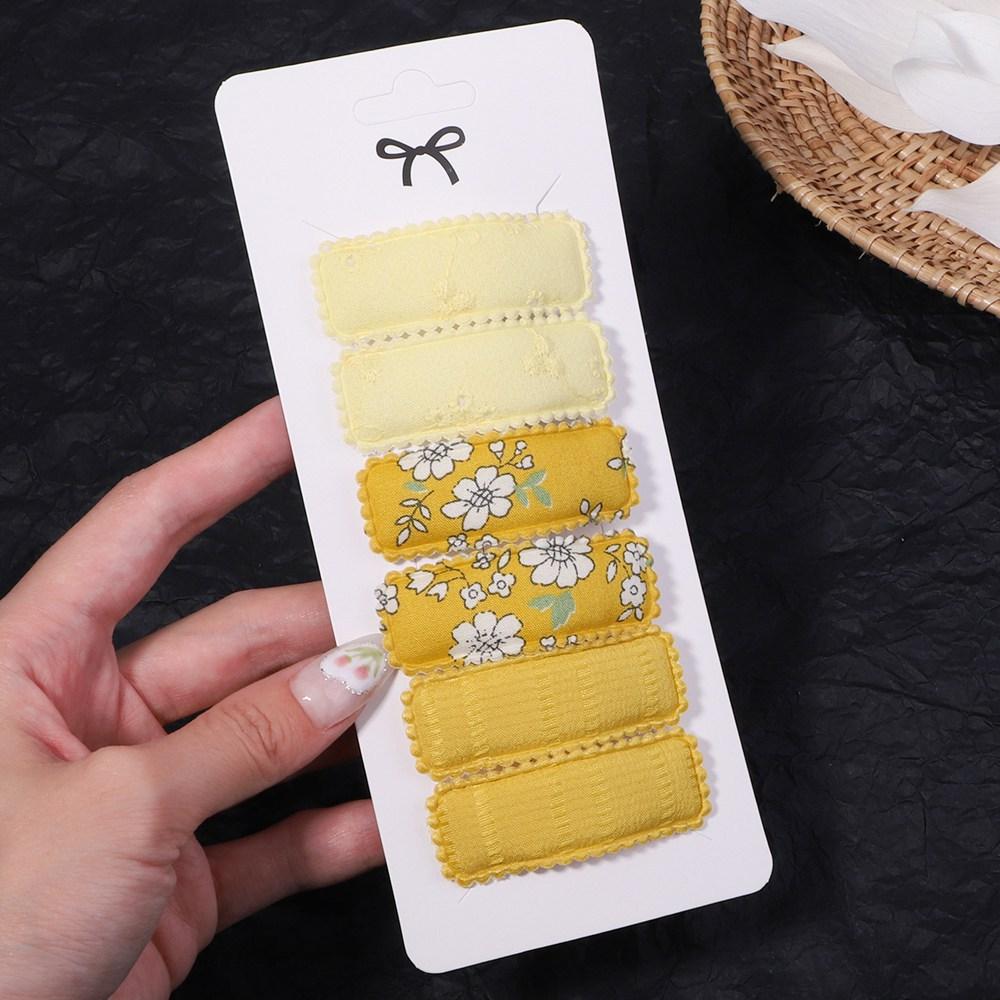 

6 шт./компл. заколки для волос с блестками для девочек, заколки для волос, мультяшные прозрачные струящиеся детские челки, заколки для волос, женские аксессуары для головных уборов 6 pcs with s set