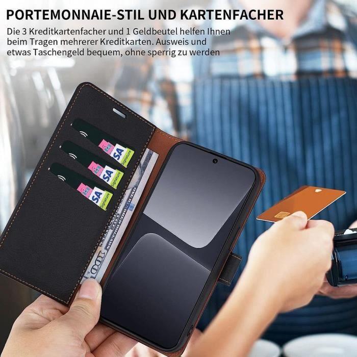 Case for Xiaomi 13 Full Shockproof Leather Effect Wallet Black