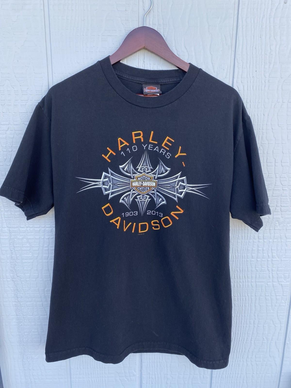 2013 Harley Davidson Wisconsin Men’s Black Large T Shirt Unisex T-Shirt S