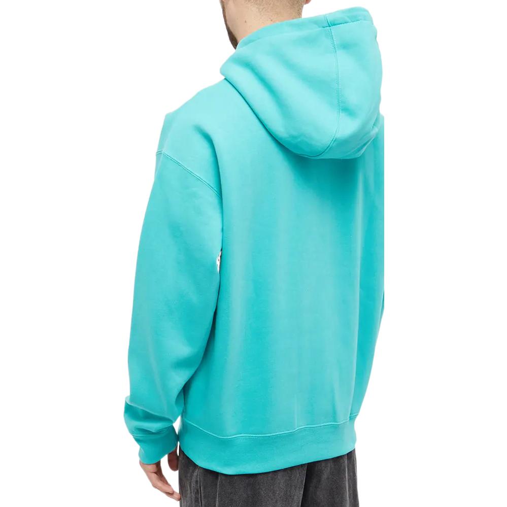 Nike Solo Swoosh Fleece Hoodie Washed Teal/Wit Men Streetwear CV0552-393
