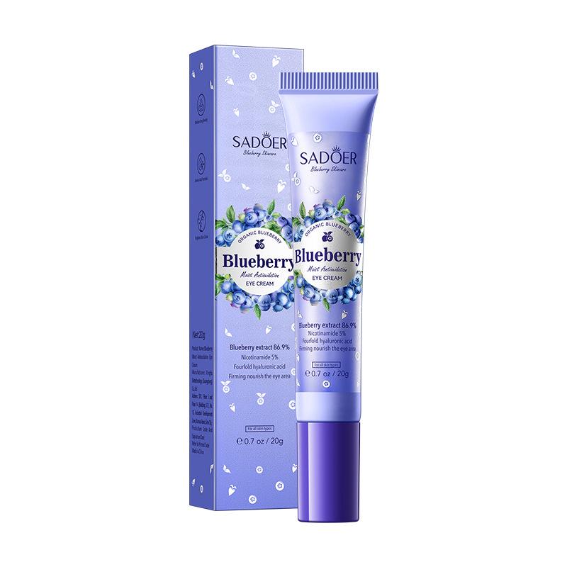 Blueberry Antioxidant Eye Cream SADOER Hyaluronic Acid Moisturizing Hydrating Skin Rejuvenation Eye Cream 20G