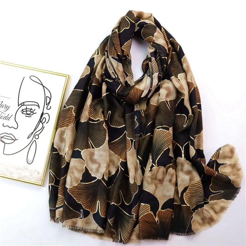 Fashion Floral Printed Square Scarf Spring Summer Satin Silk Shawl Lady Elegant Handkerchief Islam Turban Headscarf 90*90cm