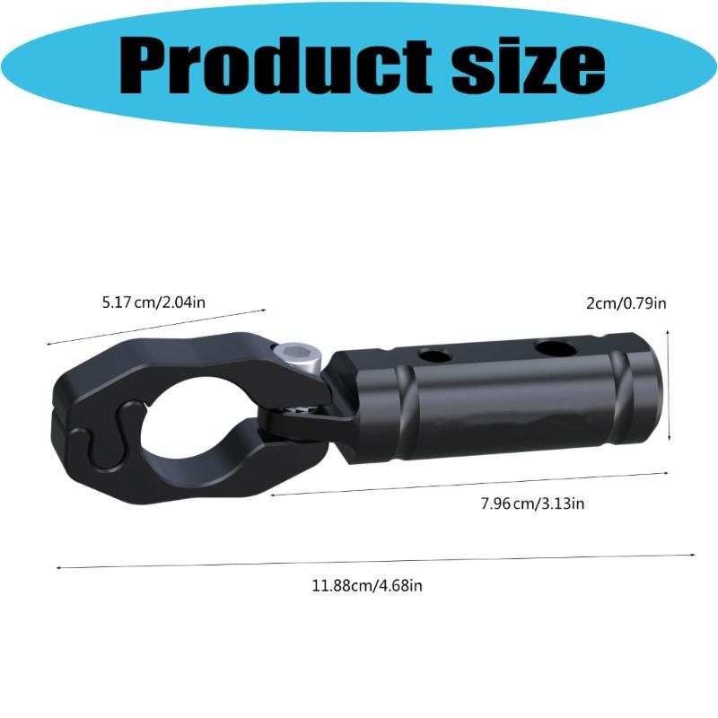Navigation Mount Extension for 22 Mm Handlebars, Aluminum Accessory Bar for Motorcycle Travel, Camera Placement, and Open Cockpit Space
