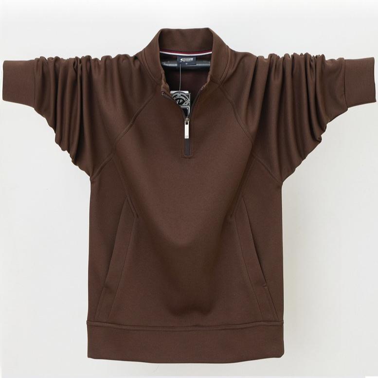 Men's Polo Shirts Long Sleeve Sweatshirt Pullover Quarter Zipper Up Stand Collar Fall Casual Sweat Shirts Turtleneck Pullover Mock Neck Tops for Men