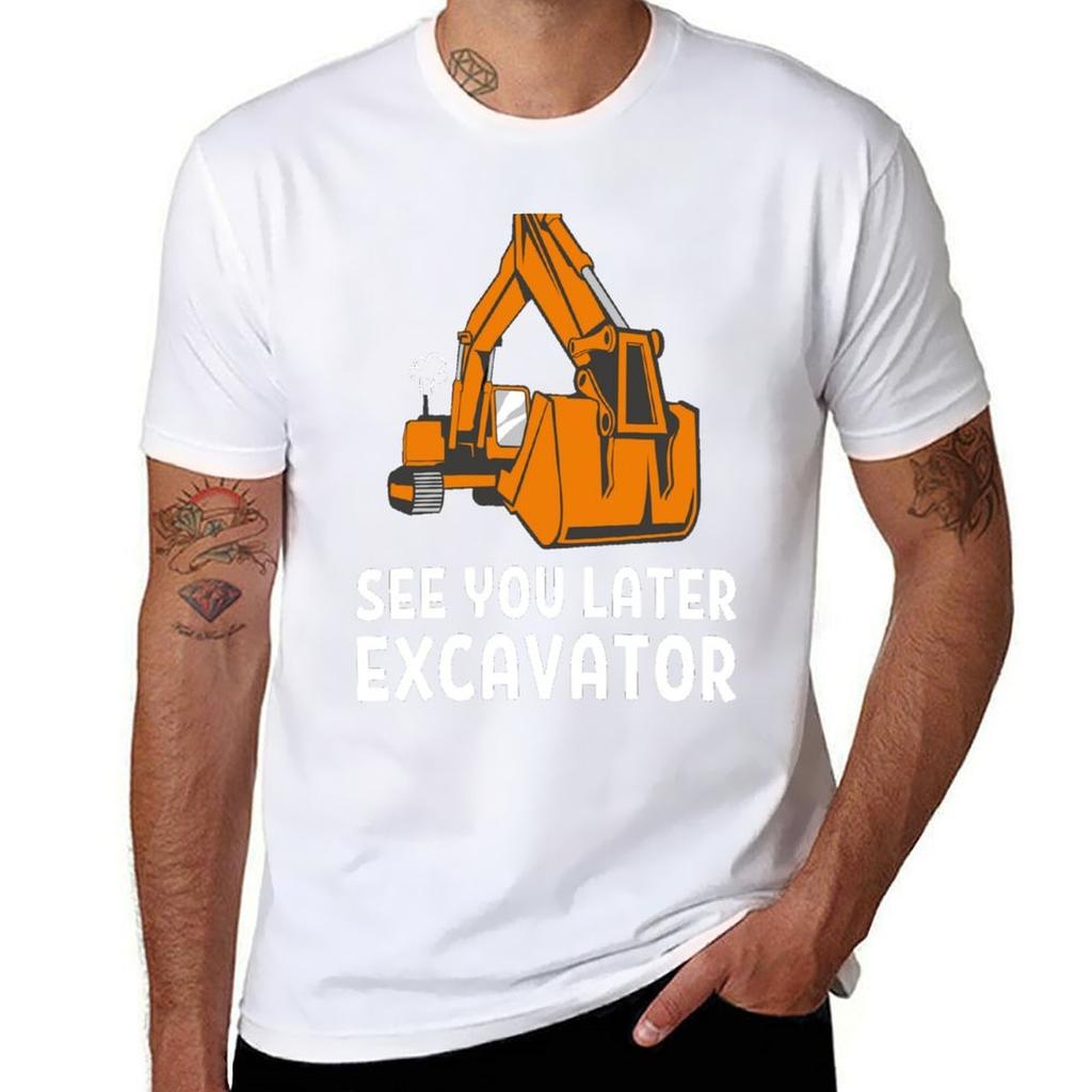 See You Later Excavator Funny Boy Heavy Toddlers TShirt Cool Feeling Summer Tee Shirt