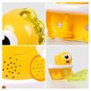 Baby Bath Toys Dinosaur Bubble Machine with Music Powerful Suction Cup Stable Non-Falling Automatic Foaming Bubble Maker for Bathtub Kids Bath Fun Toy