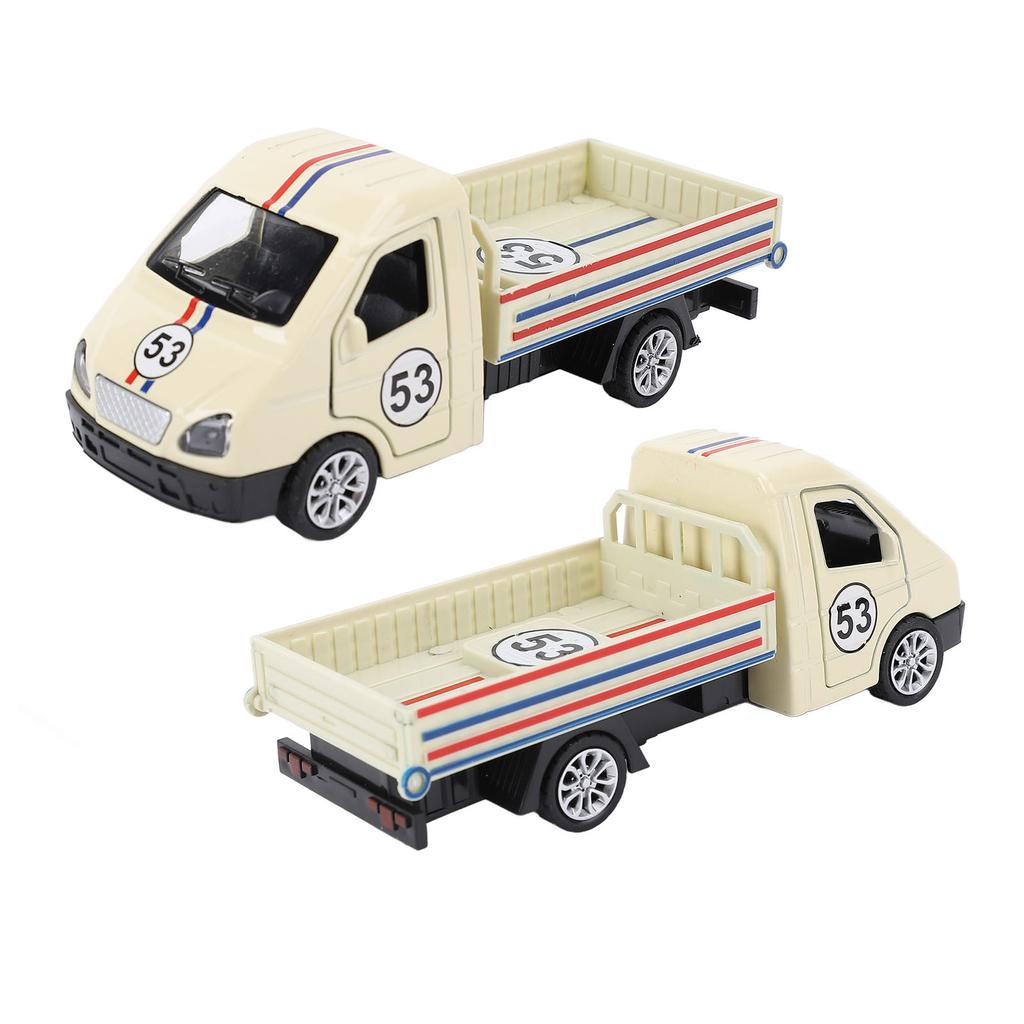 1:32 Scale Alloy Truck Model Toy Battery Powered Boy Truck Car Toy Birthday Cake Baking Decoration Light Yellow