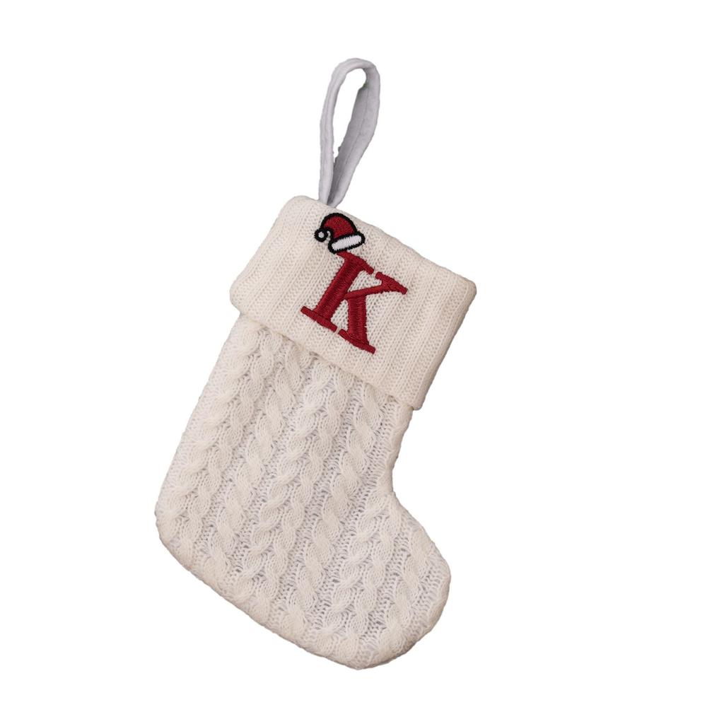 Christmas Stocking Alphabet Beautiful Decoration Pendant
