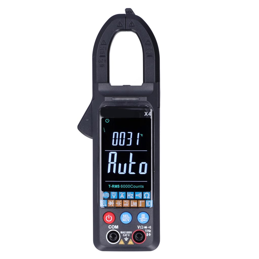 X4 AC Clamp Meter Color Screen Full Function Intelligent High Accuracy Voltage Meter for Factory