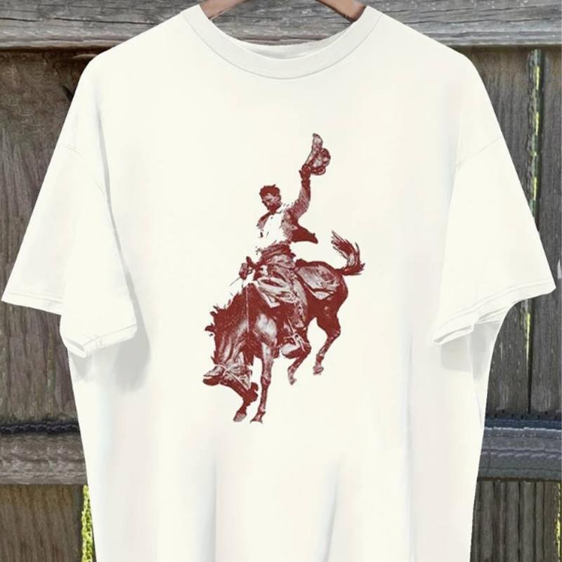 Модная женская футболка с принтом тореадора и кокосовой пальмы — фото 3