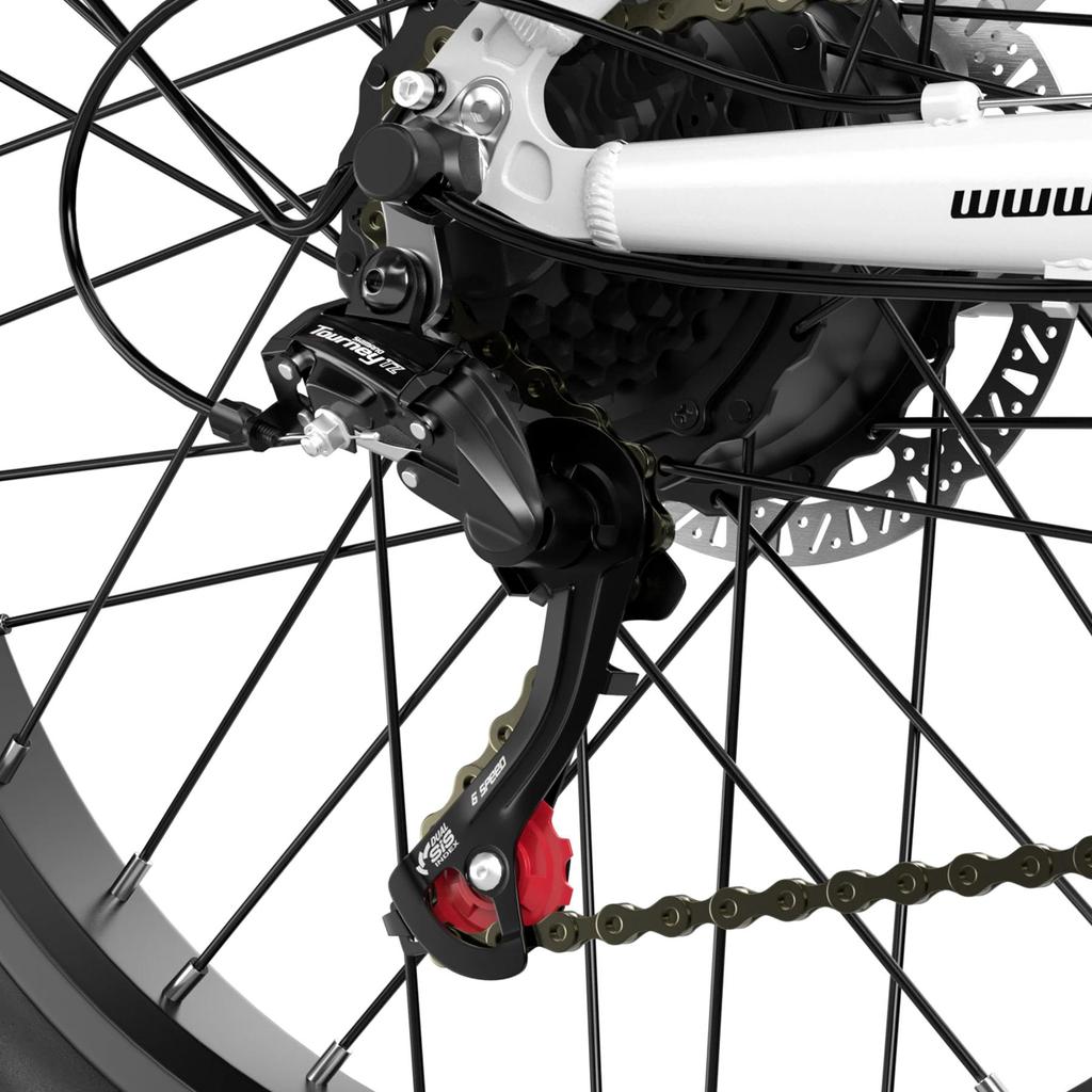 Shengmilo MX06 Electric Dirt Bike 1000W(Peak), 48V17.5Ah, Up To 42km/h, Front Suspension, Dual Disc Brakes, 26" Fat Tire E-Mountain Bike