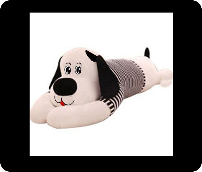 

Лежащая собака Плюшевая игрушка Собака Кукла Подушка для сна Большая Длинная Подушка Детская кукла Плюшевый мишка Подарок на день рождения 130cm