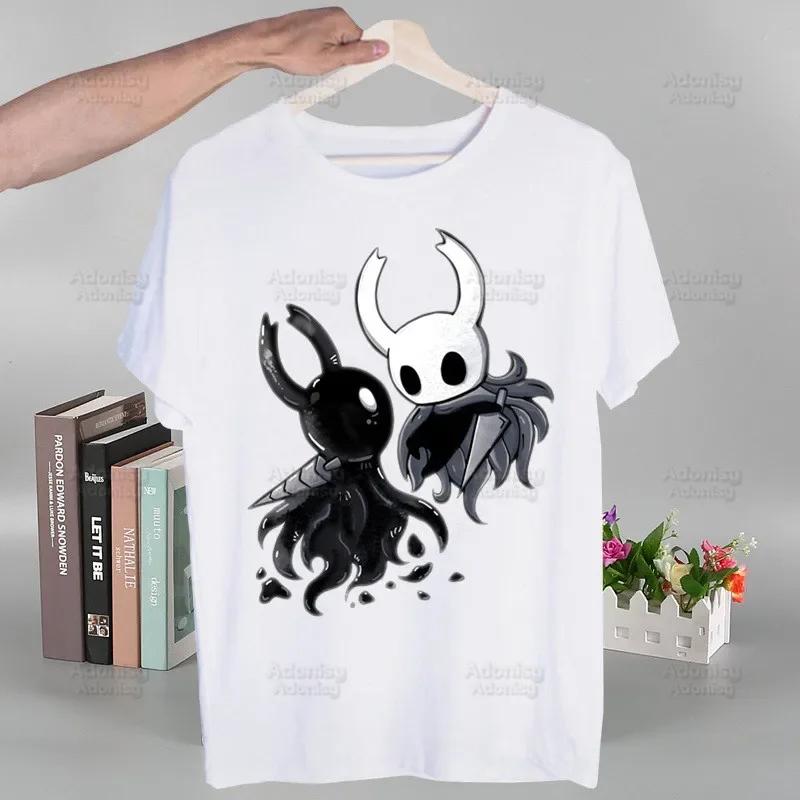 Hollow Knight Módne T-shirt s potlačou Letné Unisex Novinka Krátky rukáv Hra Kreslený film Unisex Tričko Unisex Zábavné topy Tričko