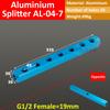 Blue Bus Plate Al-234-12 1/2 Pneumatic Connector Bus Exhaust Distribution Board Air Source Branch Connector Arrangement Multiway