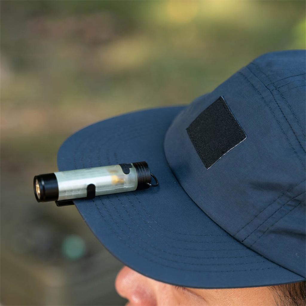 Waterproof LED Clip on Cap Light Rechargeable Cap Flashlight Hands Frees Clip On Hat Flashlight Headlamp for Camping