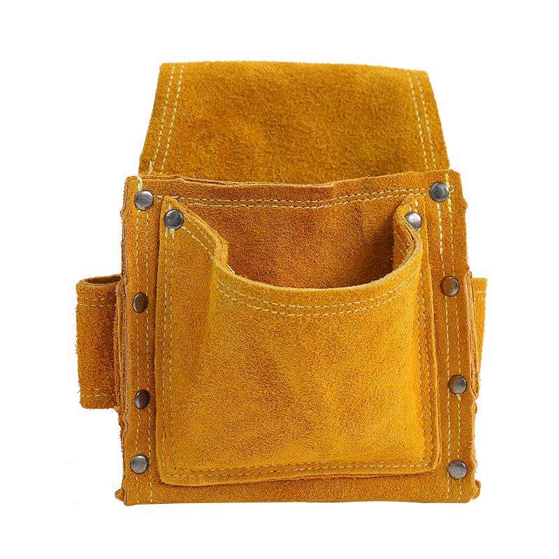 Multi-Functional Carpenter's Nail Apron Tool Belt - Wear-Resistant Nail Pouch Waist Bag for Construction Site.