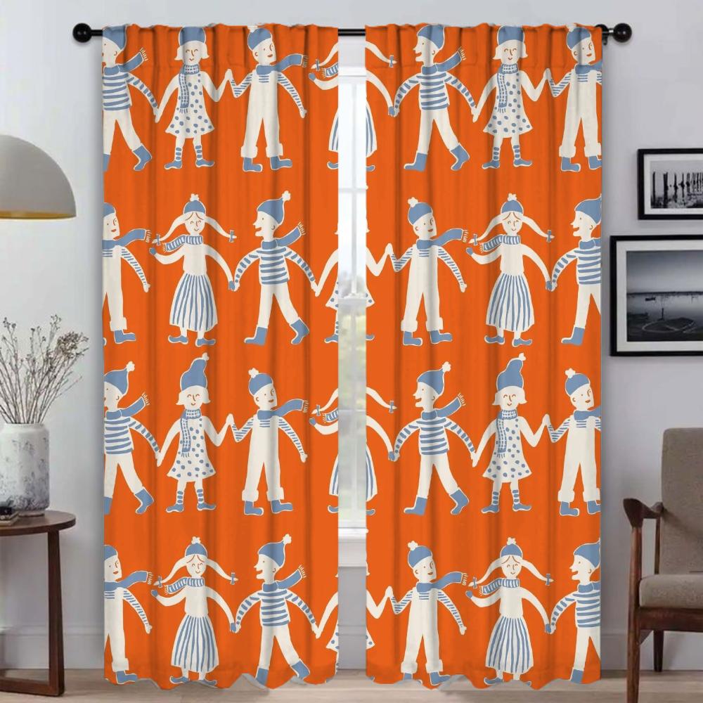 

Модные дизайнерские кухонные шторы для гостиной, тюль для спальни, шторы для домашнего интерьера, 2 шт., перегородки для детей W50xH70cmx2pcs-CL