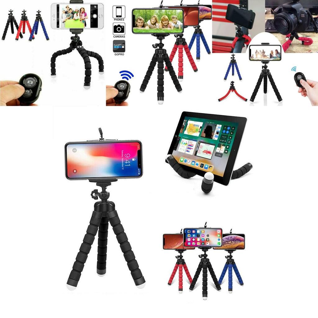 Universal Mobile Phone Holder Tripod Stand For Iphone Camera Remote With