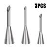 3PCS/Set Puff Tip Stainless Steel Puff Tip Decorating Tip Baking Tool Cake Tube Spray Kitchenware