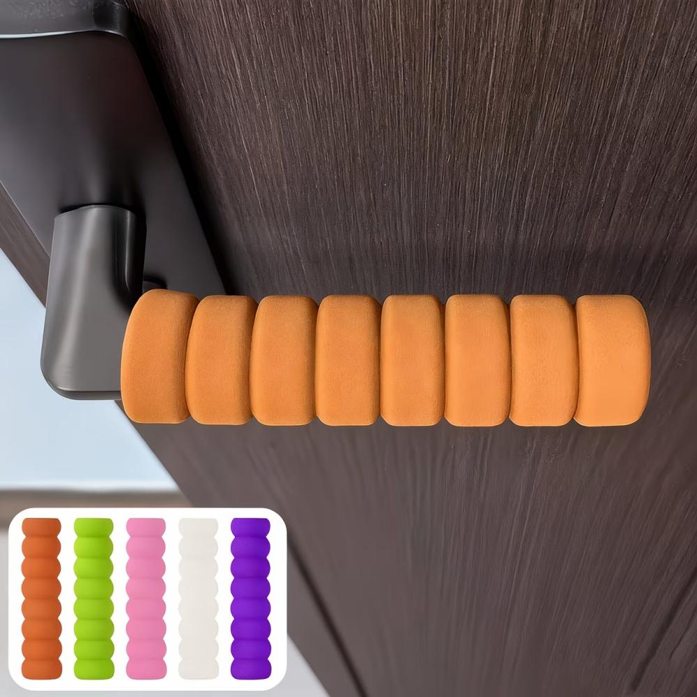 4PCS Door Knob Covers Foam Elastic Room Door Handle Protector Home Accessory Static-free Protective Home Improvement