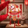 3D New Year Door Decoration Cartoon Lucky Charm Door Hanging Horse Year Pendant  Home Furnishings