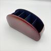 PU Leather Remote Control and Cosmetics Storage Box for Home or Office 