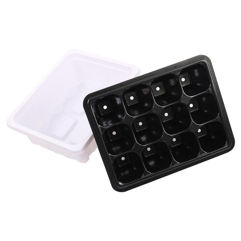 6/12 Cell Seedling Pot Seed Tray Kit Germination Tray with Breathable Holes Cultivation Planter Box Green Seedling Soil Block