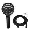 New Round Booster Shower Head Three-speed Large Panel Handheld Shower Head Home Bath Shower Set