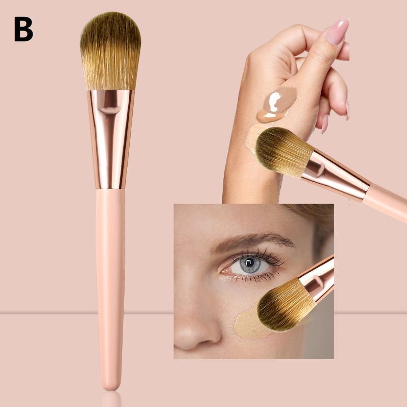 Многофункциональная кисть для тональной основы для лица DIY, косметический инструмент для масок для лица, женская кисть для макияжа с деревянной ручкой